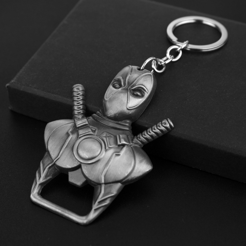 Women'S Accessories Clothing - Deadpool Keychain Trendy Personalized Keyring Bottle