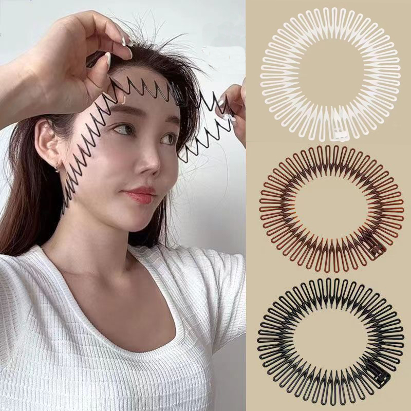 Women Accessories Online - Plastic Full Circle Stretch Flexible Comb