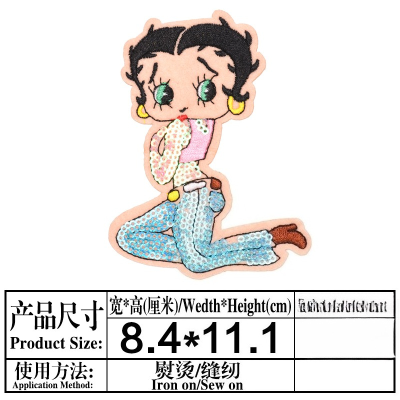 Betty Boop Patch High Color Va - огляд і ціна Women'S Accessories Clothing