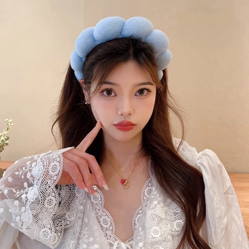 Retro Puffy Hair Band Sponge H - огляд і ціна Women Accessories Online