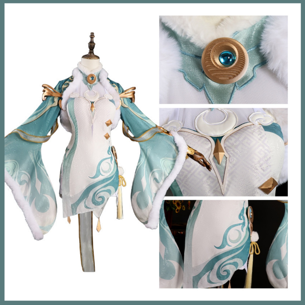 Game Zibai Cosplay Costume Gre - огляд і ціна Women'S Accessories Clothing