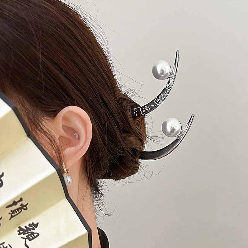 Pearl Hair Stick Crescent Moon - огляд і ціна Pearl Hair Pin