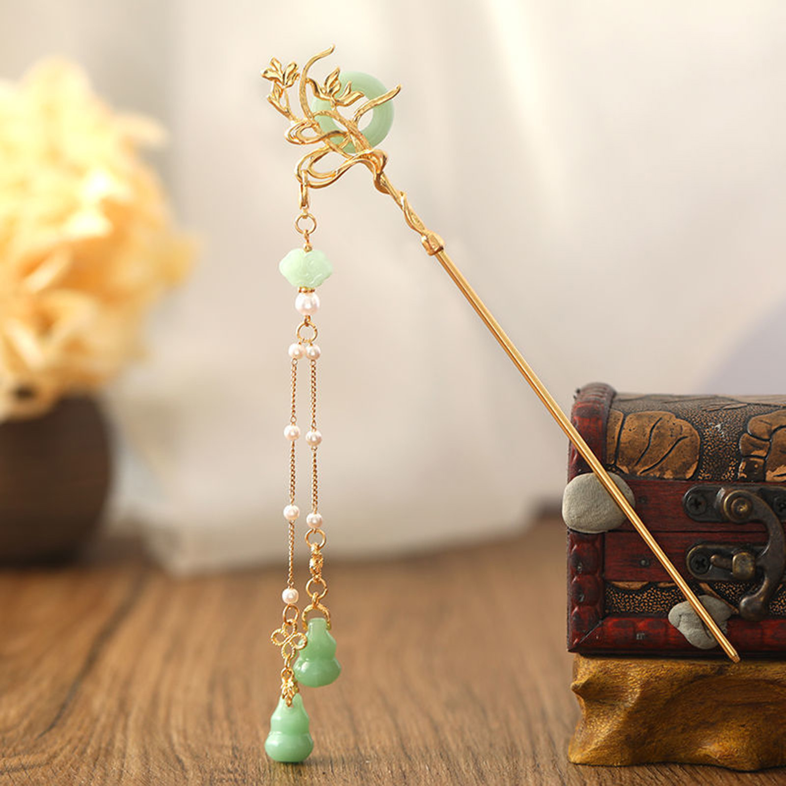 Chinese Style Glass Hairpin Fo - огляд і ціна Pearl Hair Pin