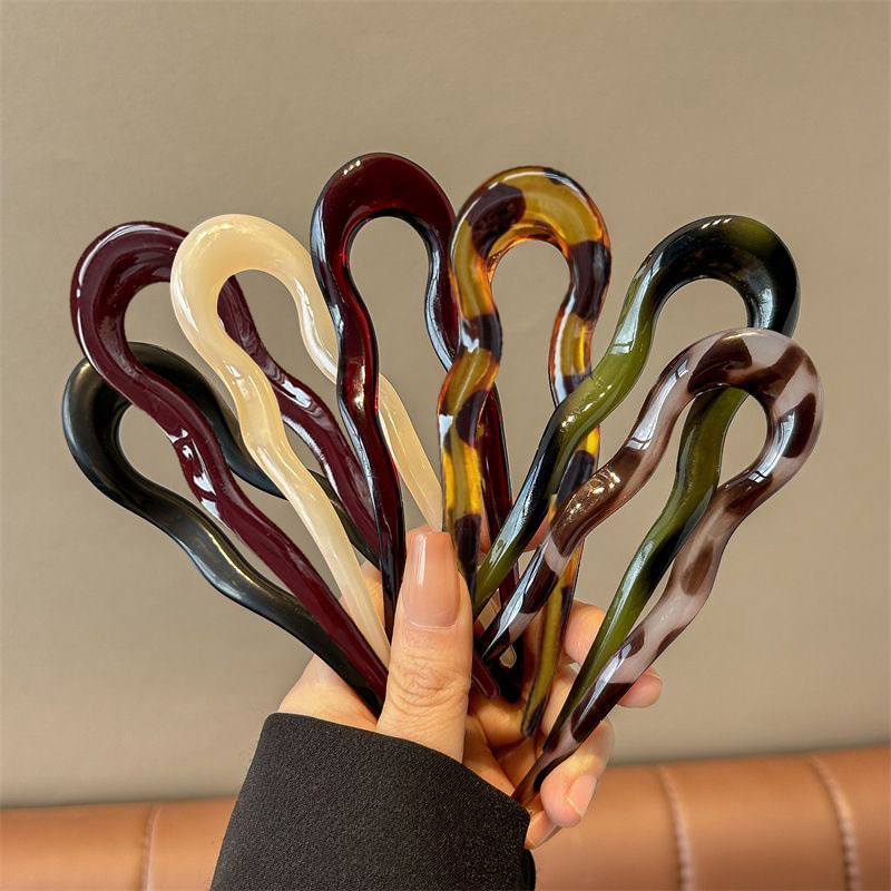 Elegant Acrylic U-shaped Hairp - огляд і ціна Women Accessories Aesthetic