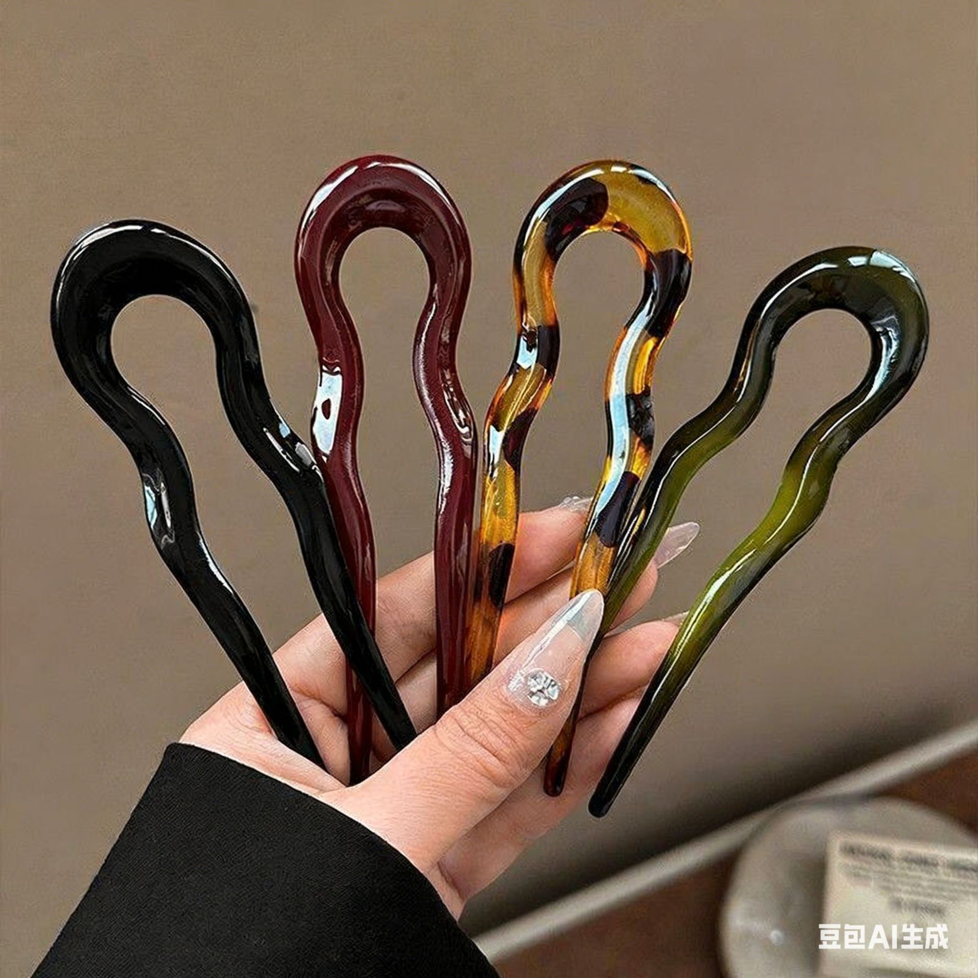 Elegant Acrylic U-shaped Hairp - огляд і ціна Women Accessories Aesthetic