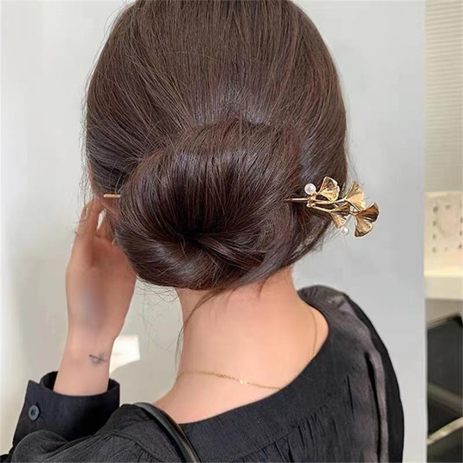 Ginkgo Leaf Hair Stick For Wom - огляд і ціна Pearl Hair Pin